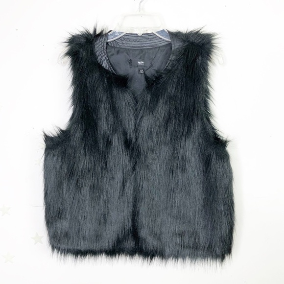 Massimo Faux fur black vest - Picture 11 of 14